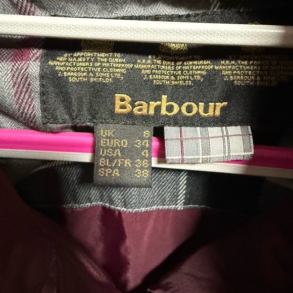 Barbour Women's Purple Quilted Puffer Jacket - Picture 3 of 4